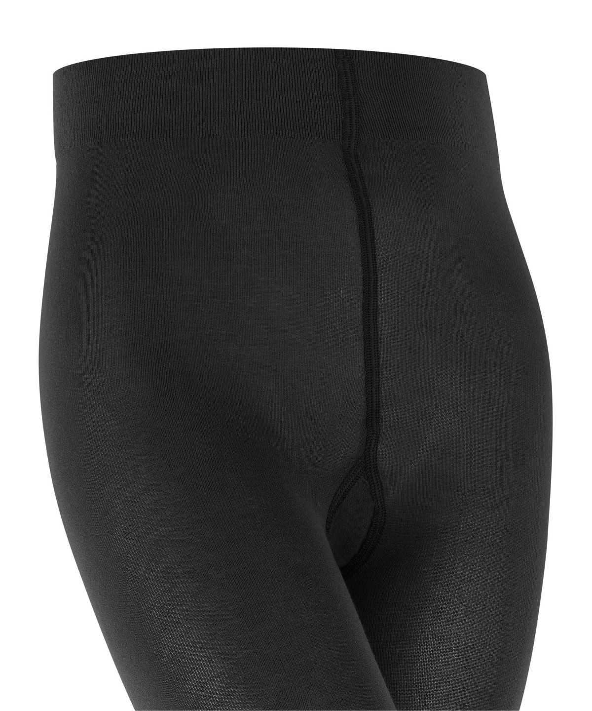 Falke Cotton Touch Leggings Lasten Leggings Mustat | 20513PGNJ