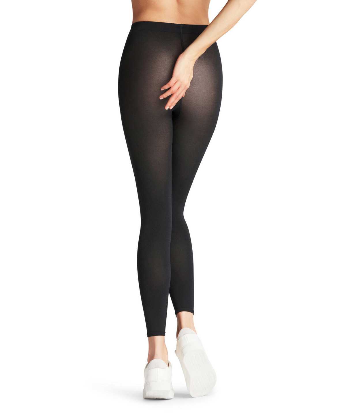 Falke Cotton Touch Leggings Naisten Leggings Mustat | 42013ZXJL