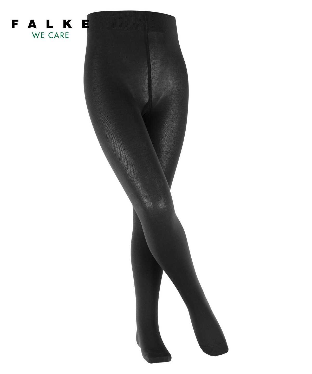 Falke Cotton Touch Tights Lasten Tights Mustat | 27681YKIW