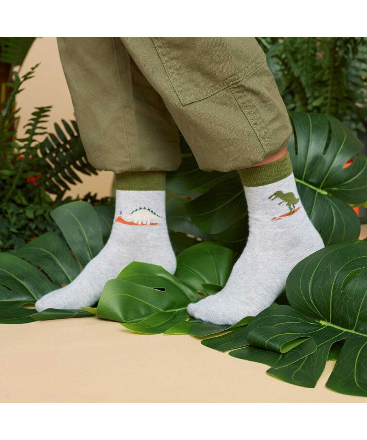 Falke Dinosaurs Socks Lasten Sukat Harmaat | 37816XBPN