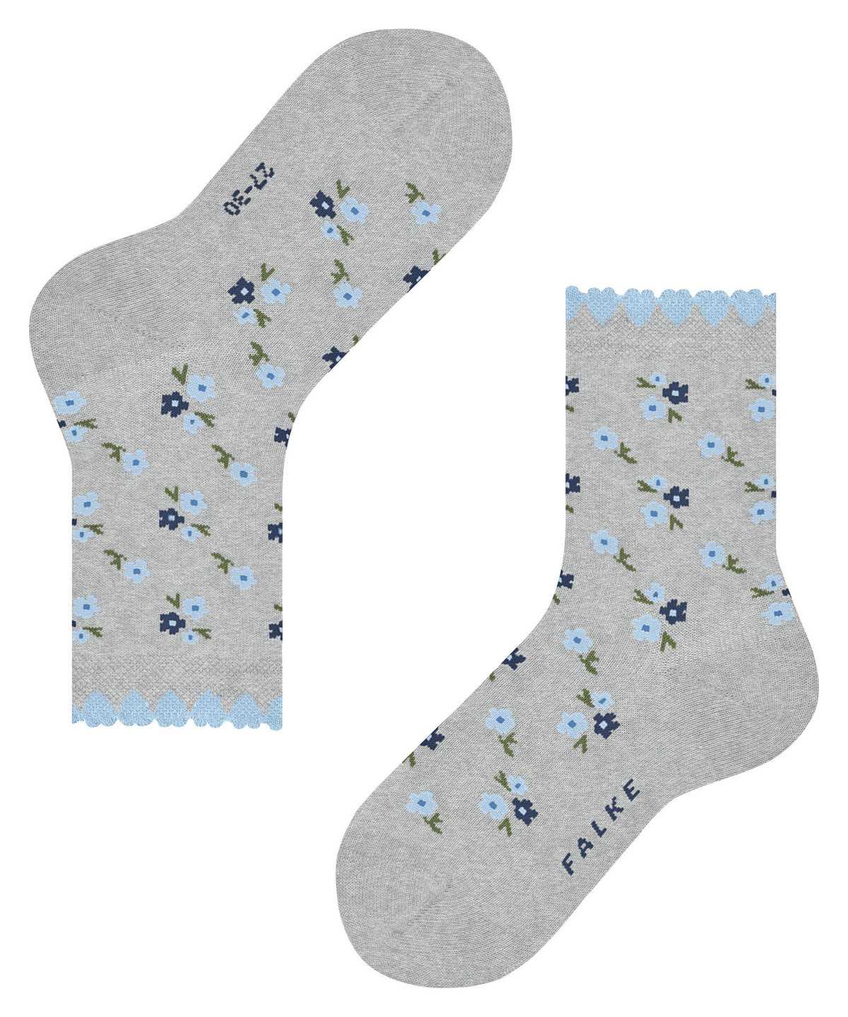 Falke Ditsy Flowers Socks Lasten Sukat Harmaat | 10936PKIA