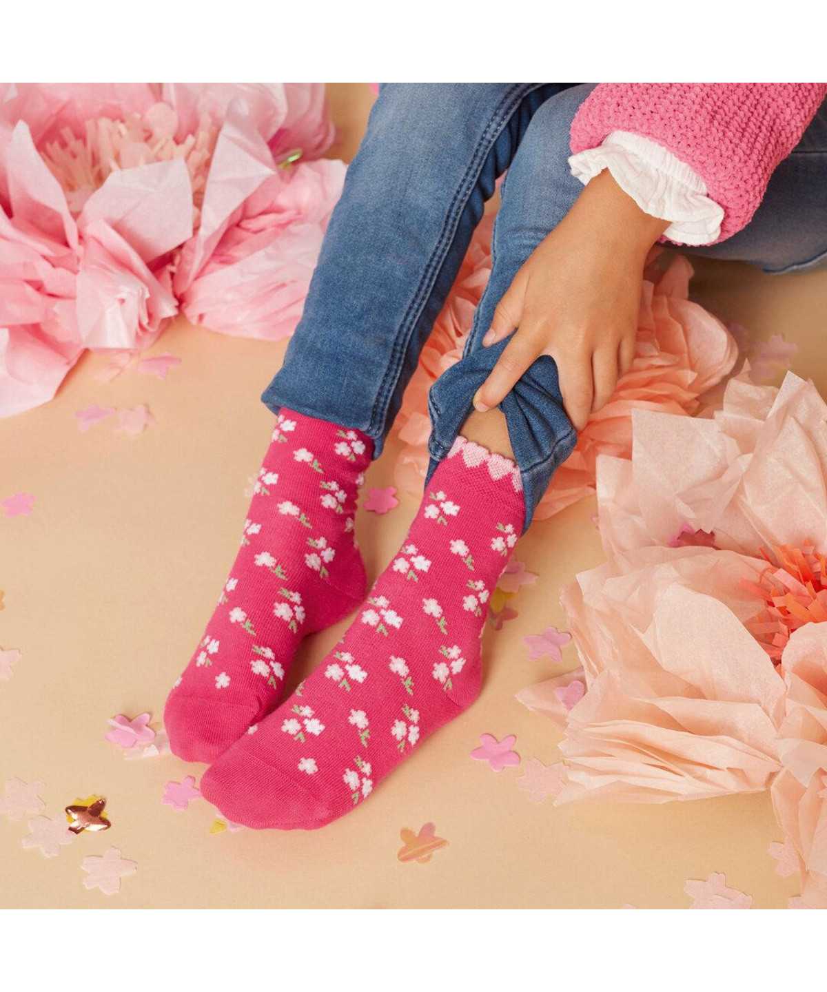 Falke Ditsy Flowers Socks Lasten Sukat Harmaat | 10936PKIA