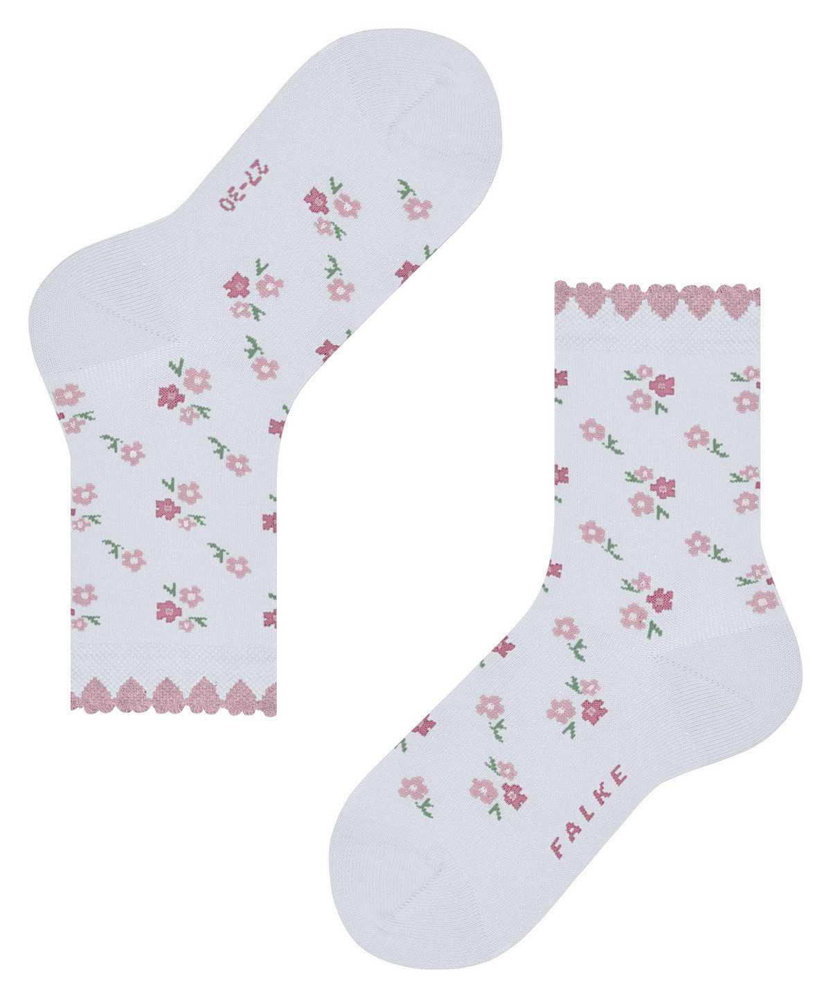 Falke Ditsy Flowers Socks Lasten Sukat Valkoinen | 20387VLWZ