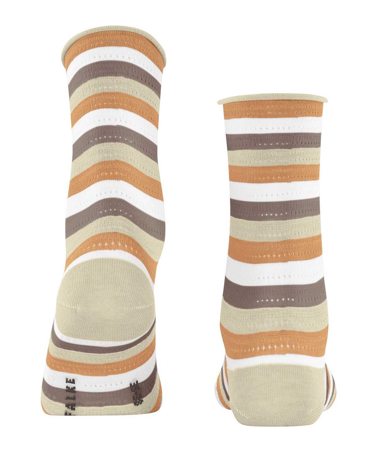 Falke Dopamine Stripe Socks Naisten Sukat Beige | 01278UIEW