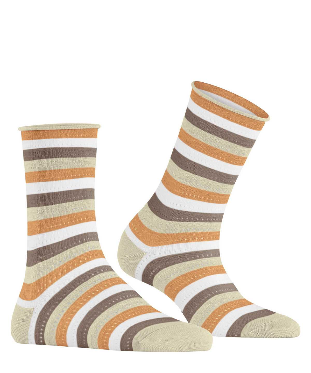 Falke Dopamine Stripe Socks Naisten Sukat Beige | 01278UIEW