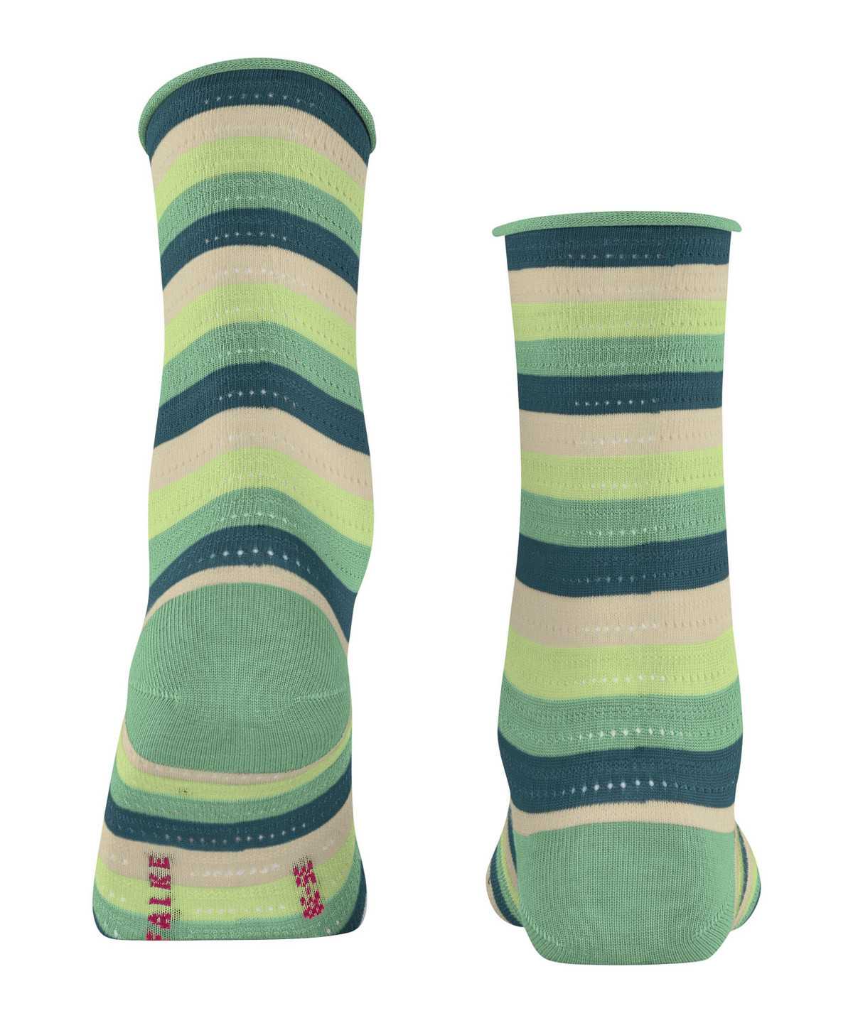 Falke Dopamine Stripe Socks Naisten Sukat Vihreä | 25839AKBD