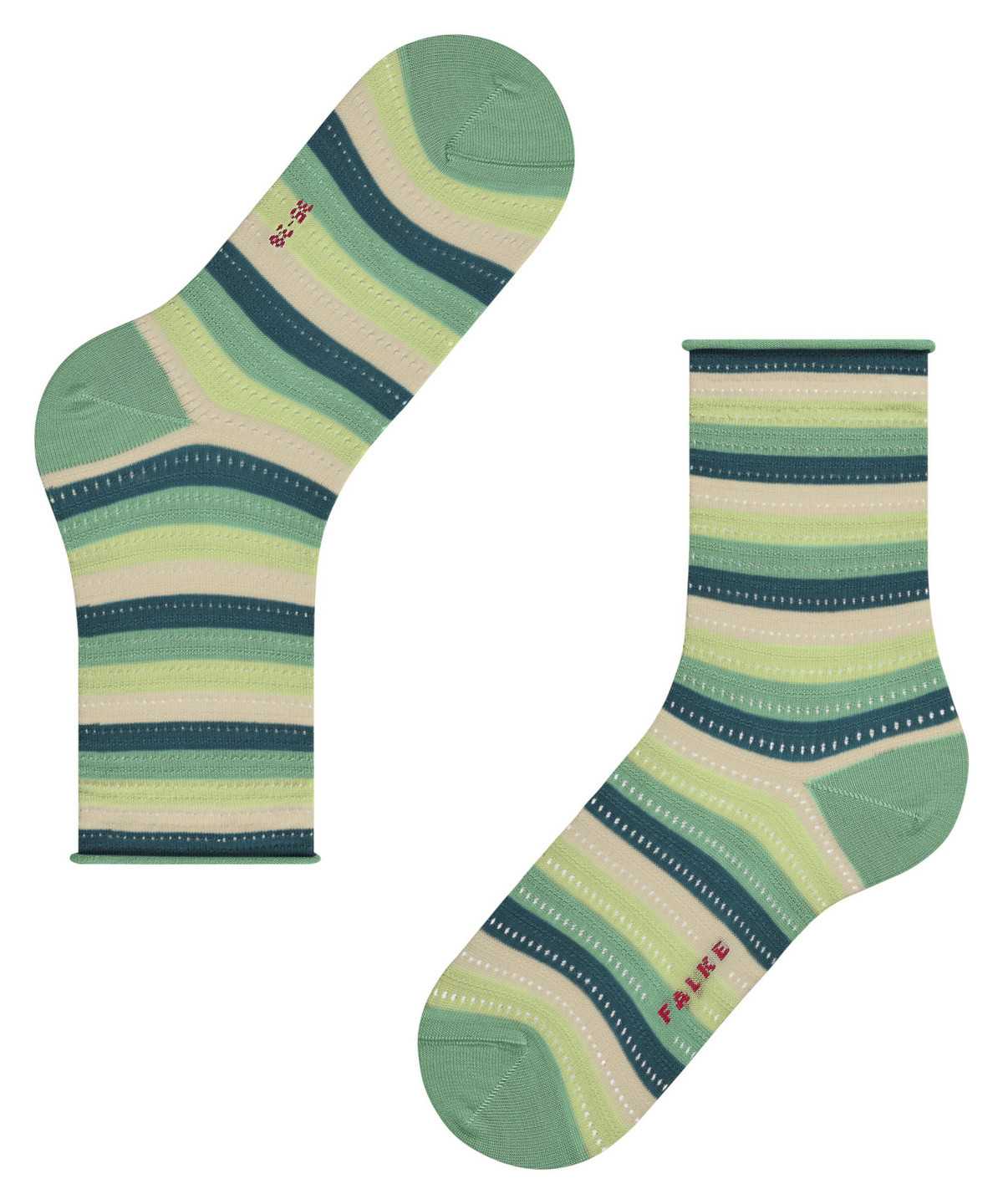 Falke Dopamine Stripe Socks Naisten Sukat Vihreä | 25839AKBD