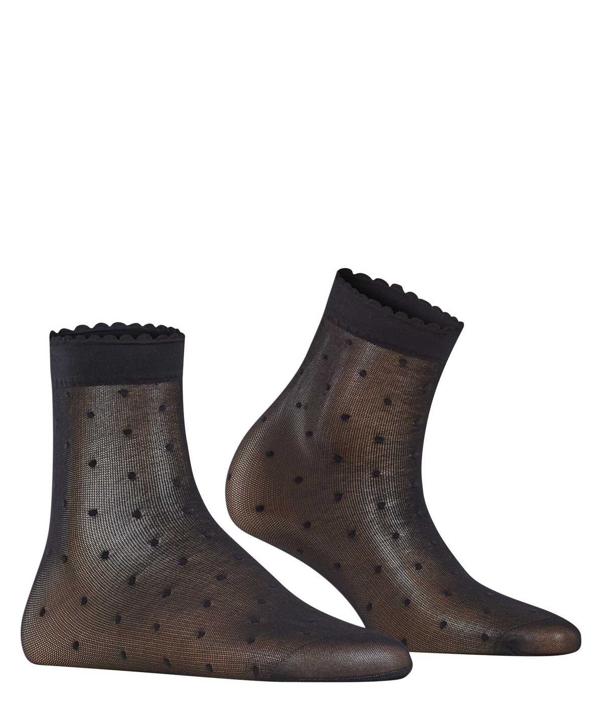 Falke Dot 15 DEN Ankle socks Naisten Sukat Mustat | 45032ZUWT