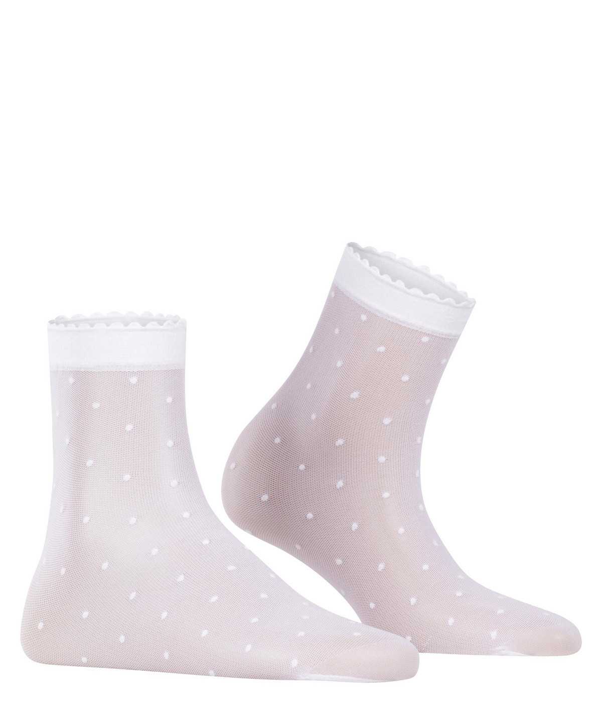 Falke Dot 15 DEN Ankle socks Naisten Sukat Valkoinen | 67251SGCZ