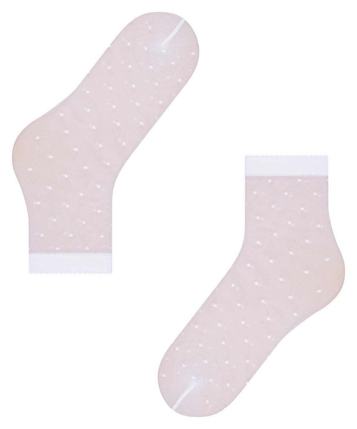 Falke Dot 15 DEN Ankle socks Naisten Sukat Valkoinen | 67251SGCZ