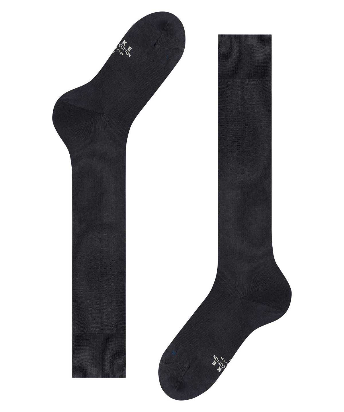 Falke Energizing Cotton Knee-high Socks Miesten Sukat Sininen | 45692XUPG