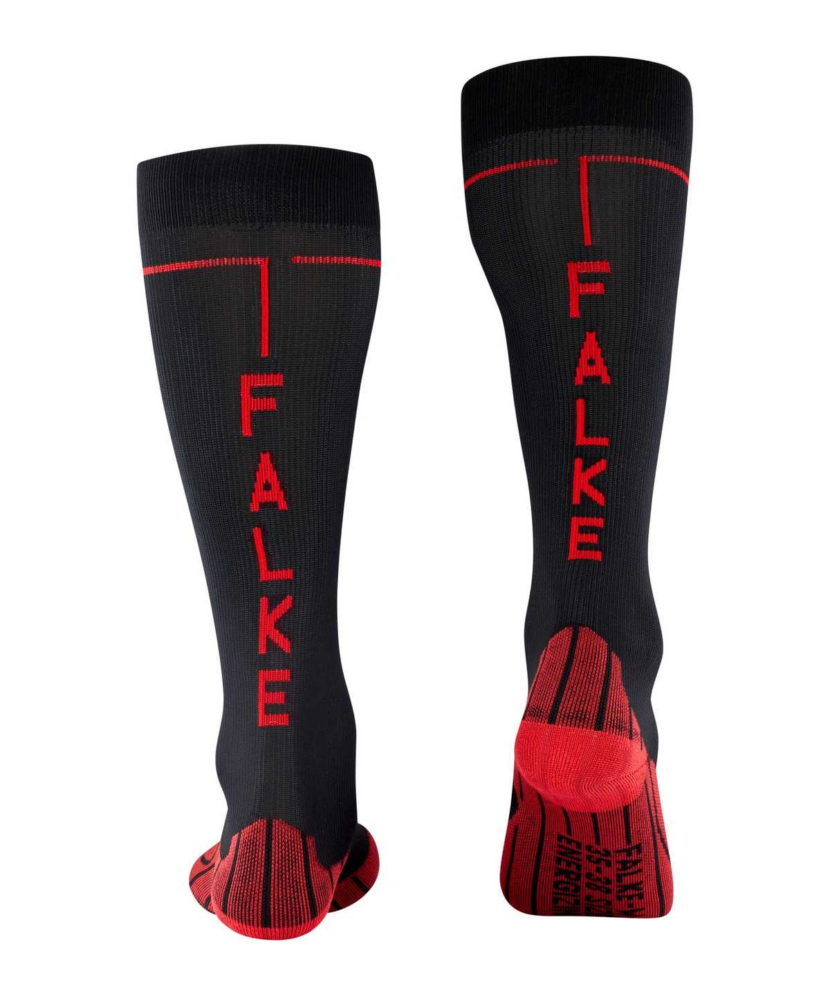 Falke Energizing Knee-high Socks Health Naisten Sports Socks Mustat | 07685IAUH