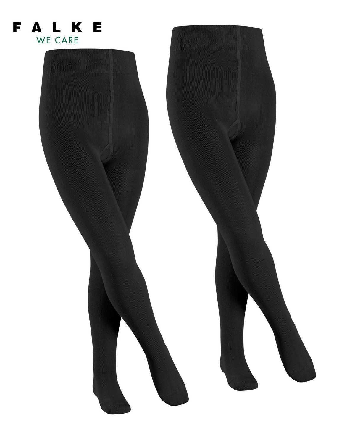 Falke Family 2-Pack Tights Lasten Tights Mustat | 96401BLXZ