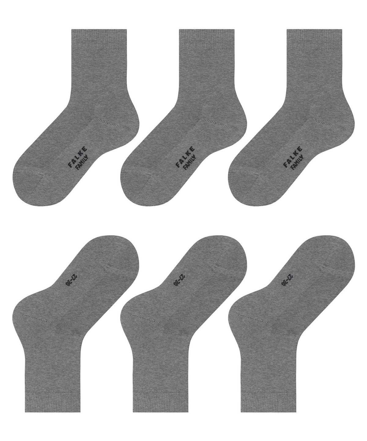 Falke Family 3-Pack Socks Lasten Sukat Harmaat | 76904LZYH