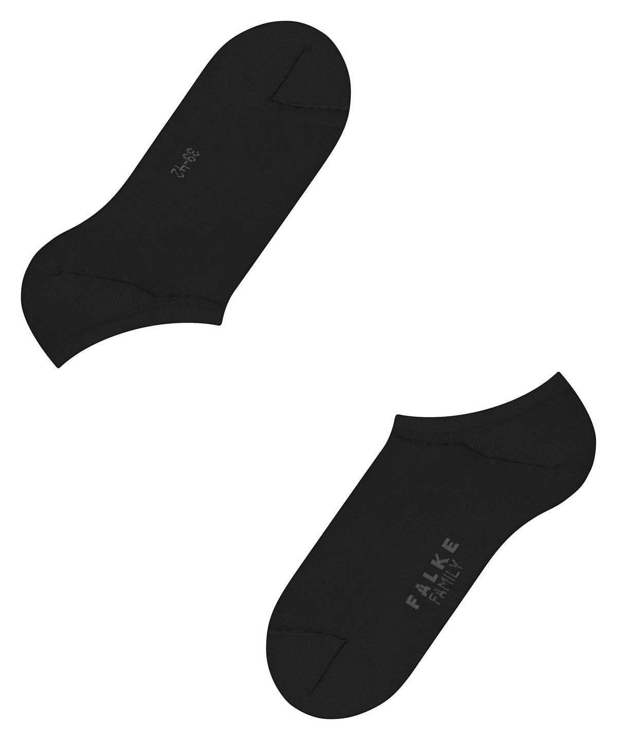 Falke Family Invisibles Miesten No Show Socks Mustat | 82476VLKC