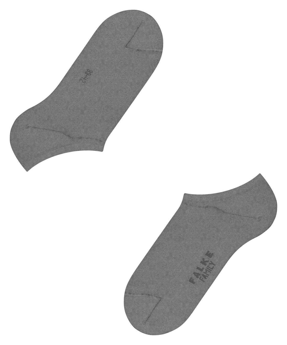 Falke Family Invisibles Miesten No Show Socks Harmaat | 14967FSWK