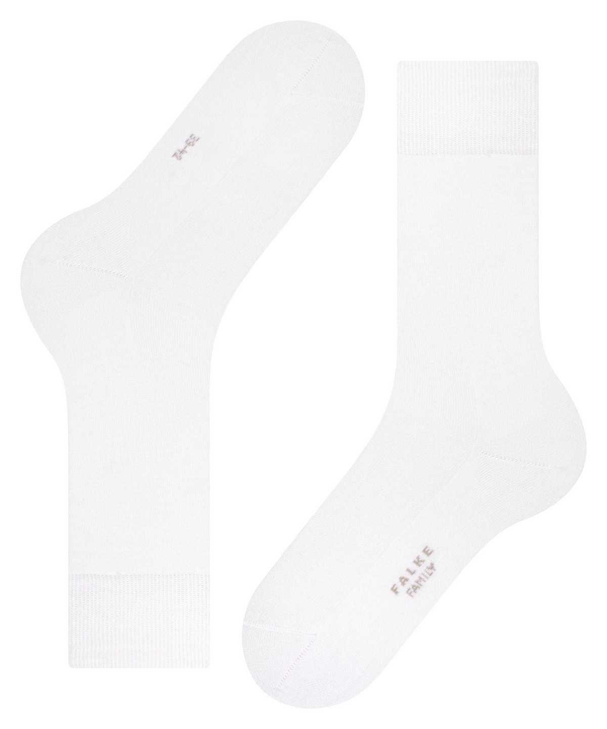 Falke Family Socks Miesten Sukat Valkoinen | 84962UKVH