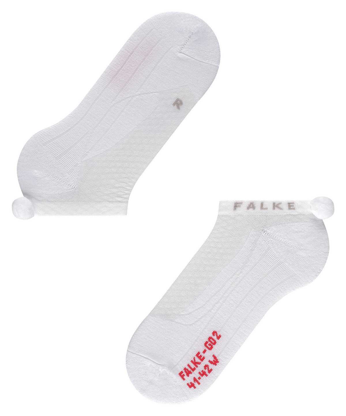 Falke GO2 Pompom Golf Invisibles Naisten Sports Socks Valkoinen | 64593DJNG