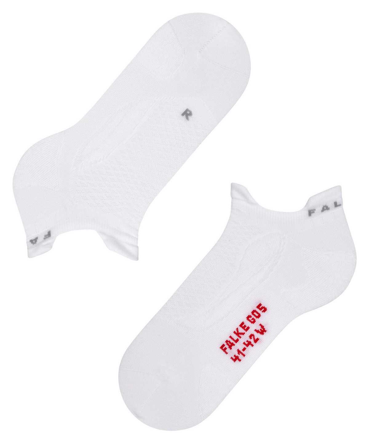 Falke GO5 Invisible Golf Invisibles Naisten Sports Socks Valkoinen | 84976IEHR