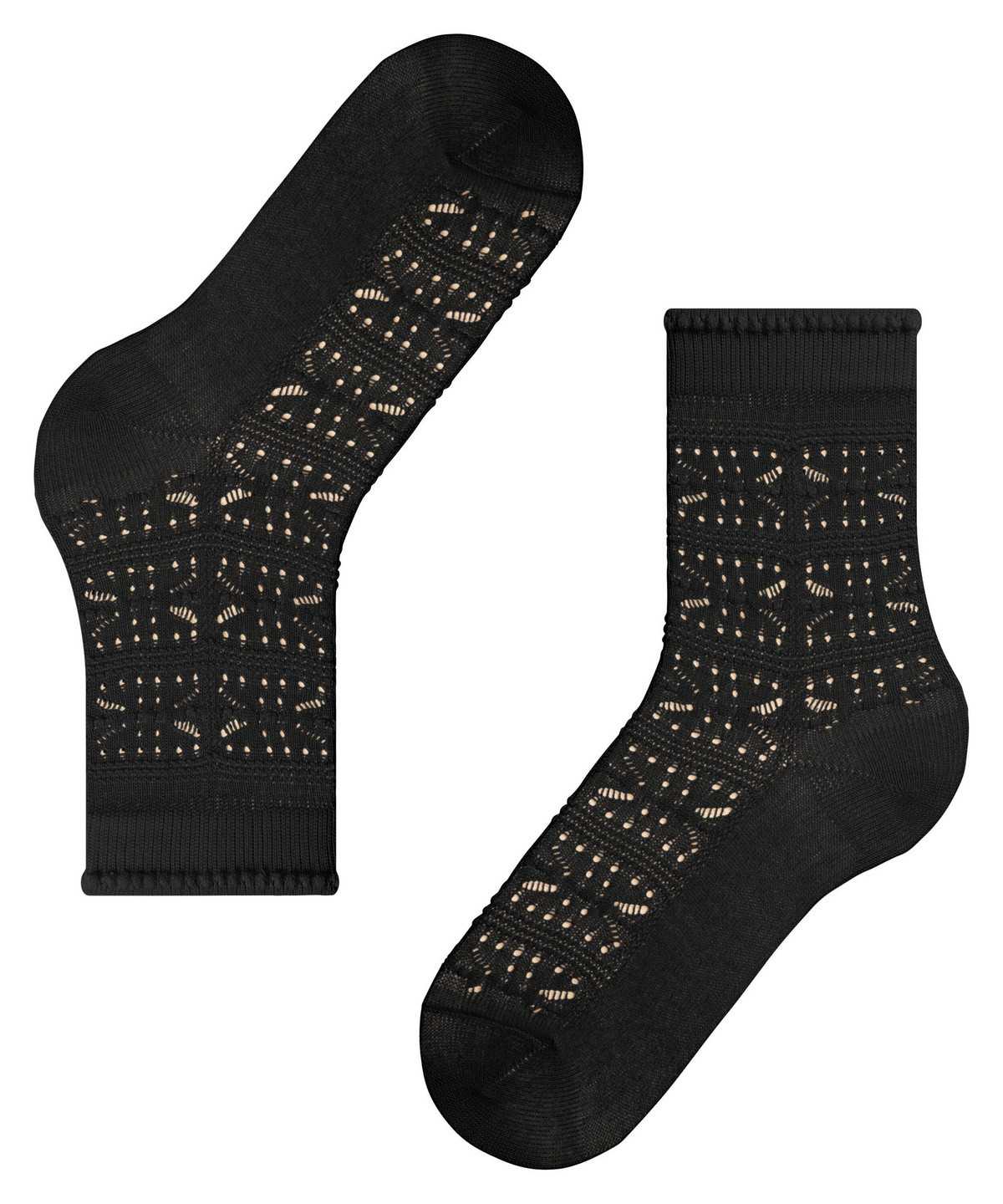 Falke Granny Square Socks Naisten Sukat Mustat | 25439UFVP