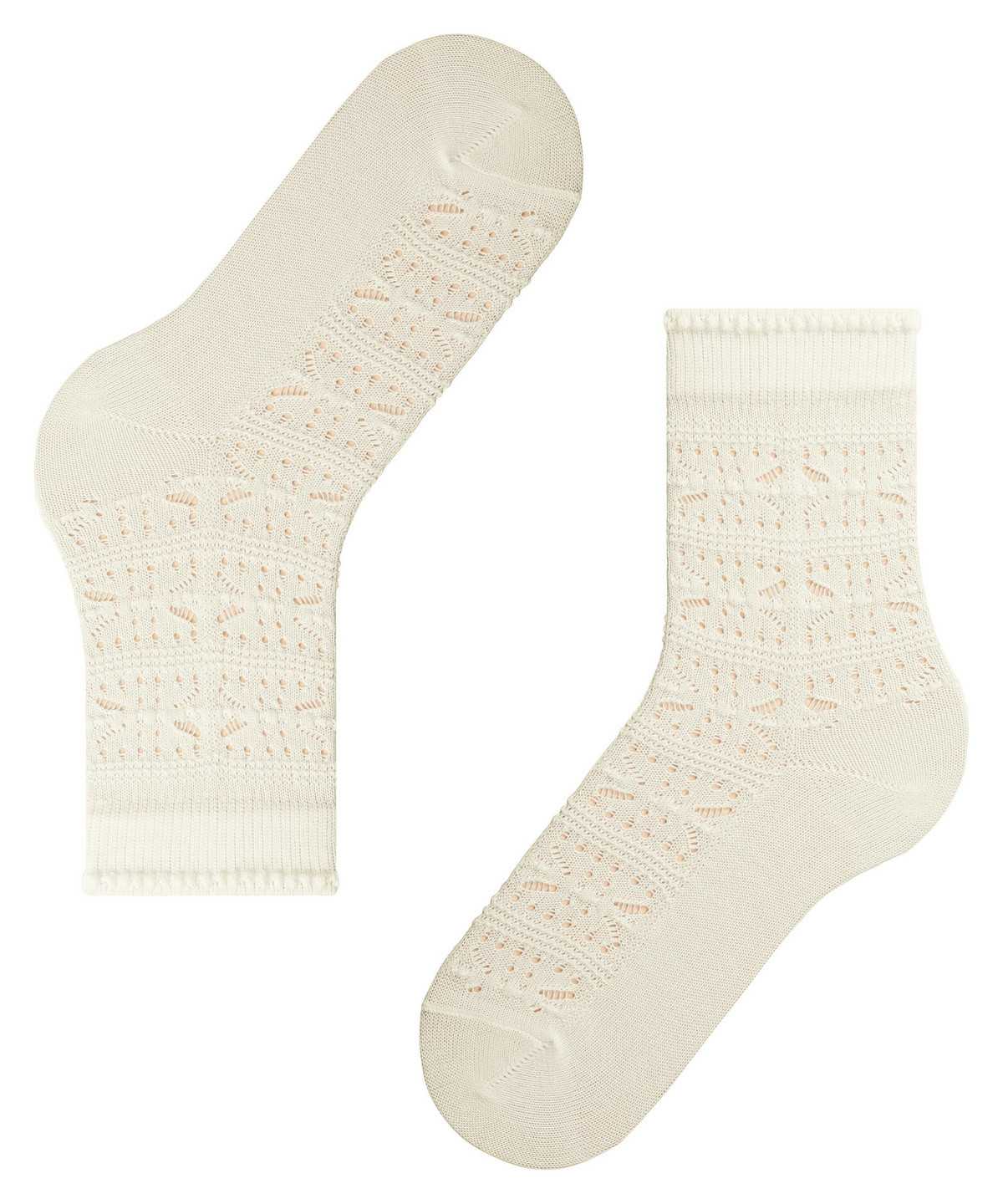 Falke Granny Square Socks Naisten Sukat Valkoinen | 43206UVKZ