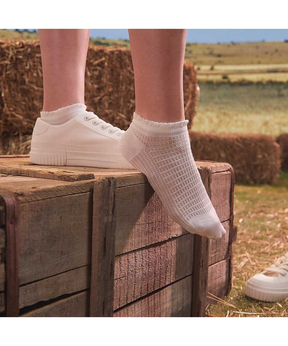 Falke Grassbraid Sneaker Socks Naisten Sukat Sininen | 52784CINE