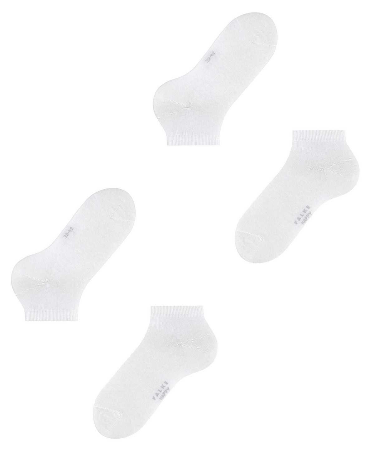 Falke Happy 2-Pack Sneaker socks Miesten Sukat Valkoinen | 43157TLSE