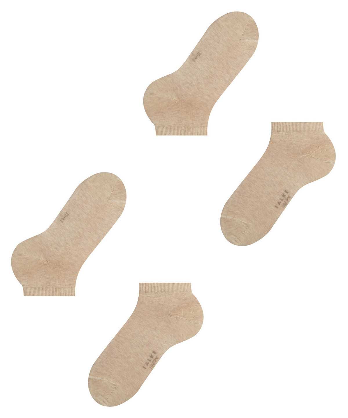 Falke Happy 2-Pack Sneaker socks Miesten Sukat Beige | 40631RXDI