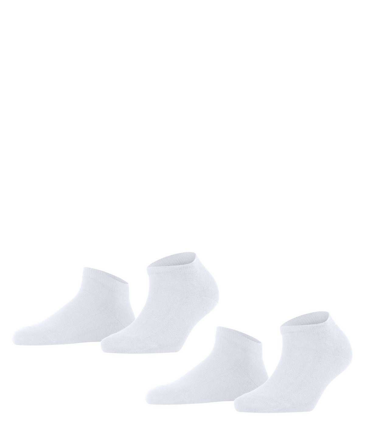 Falke Happy 2-Pack Sneaker socks Naisten Sukat Valkoinen | 72019ZDES