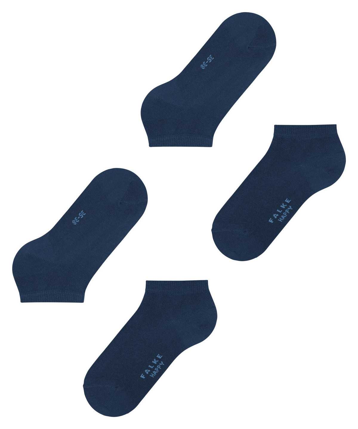 Falke Happy 2-Pack Sneaker socks Naisten Sukat Sininen | 95216KFJW