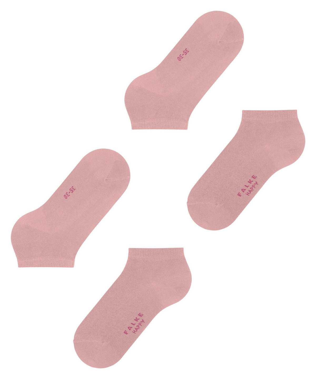 Falke Happy 2-Pack Sneaker socks Naisten Sukat Pinkki | 90473WLJE