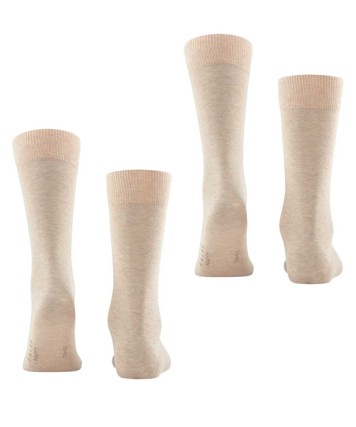 Falke Happy 2-Pack Socks Miesten Sukat Beige | 06294DWJF