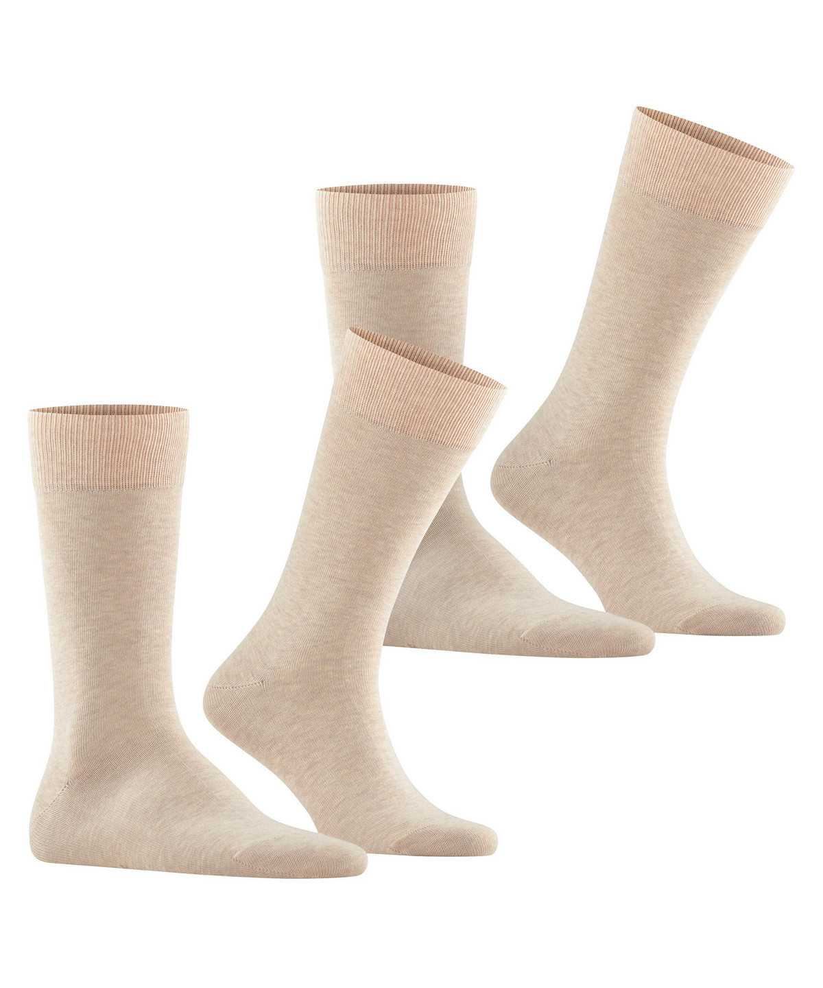 Falke Happy 2-Pack Socks Miesten Sukat Beige | 06294DWJF