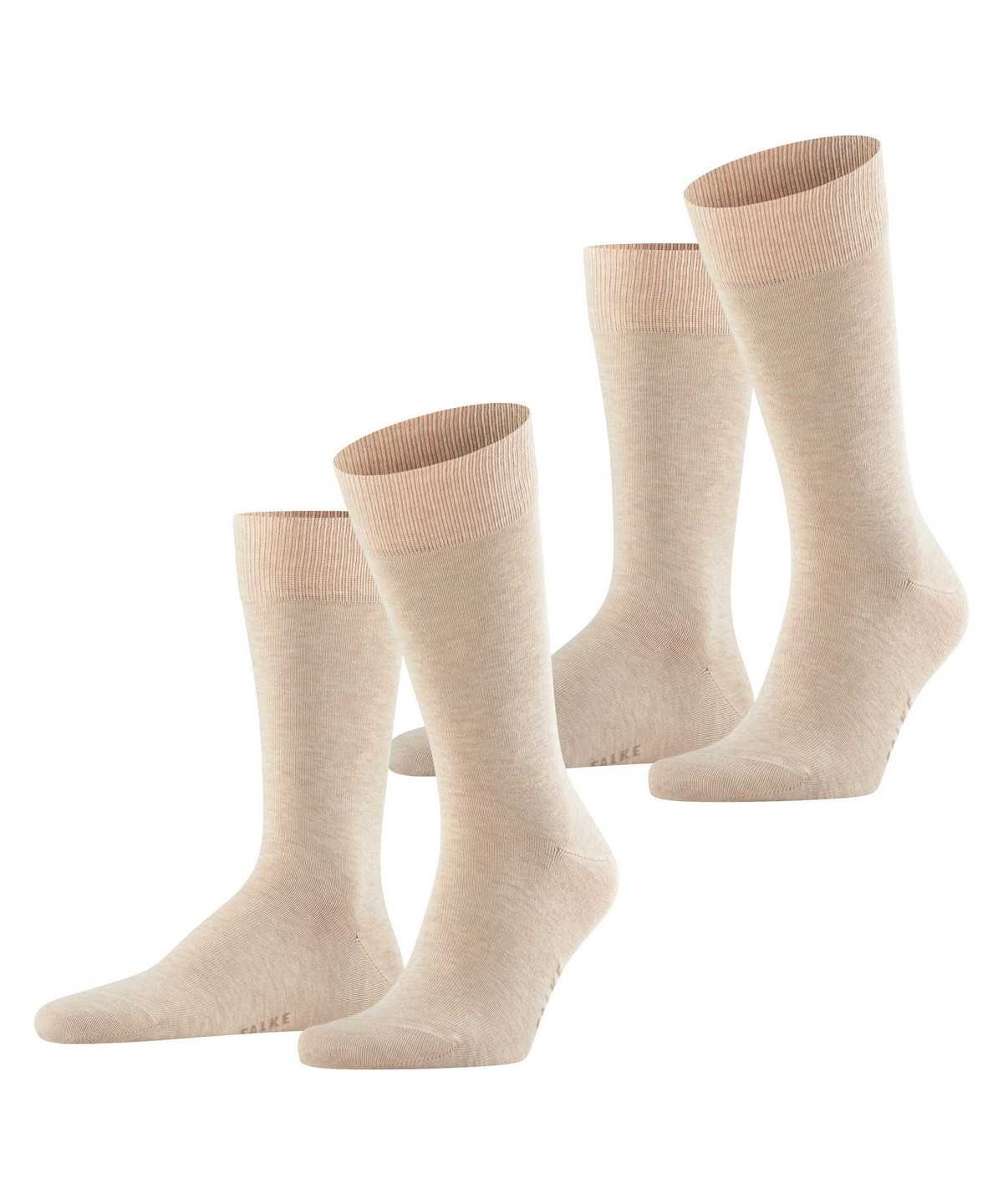 Falke Happy 2-Pack Socks Miesten Sukat Beige | 06294DWJF