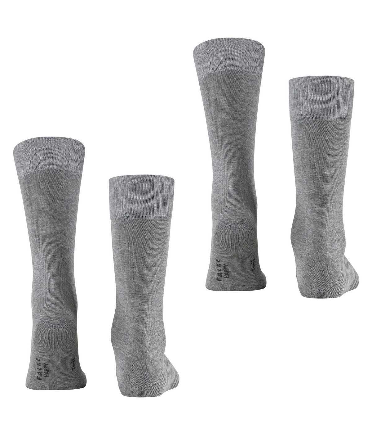 Falke Happy 2-Pack Socks Miesten Sukat Harmaat | 98756ZORW