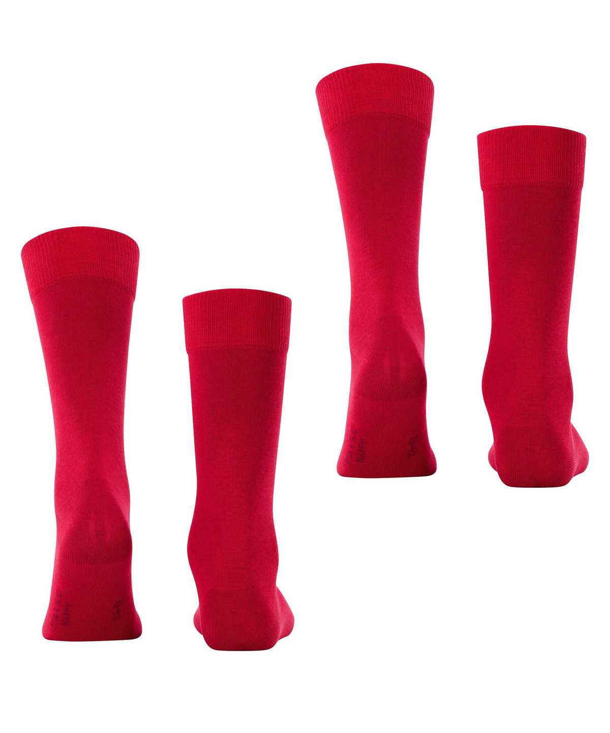 Falke Happy 2-Pack Socks Miesten Sukat Punainen | 74568NSAG