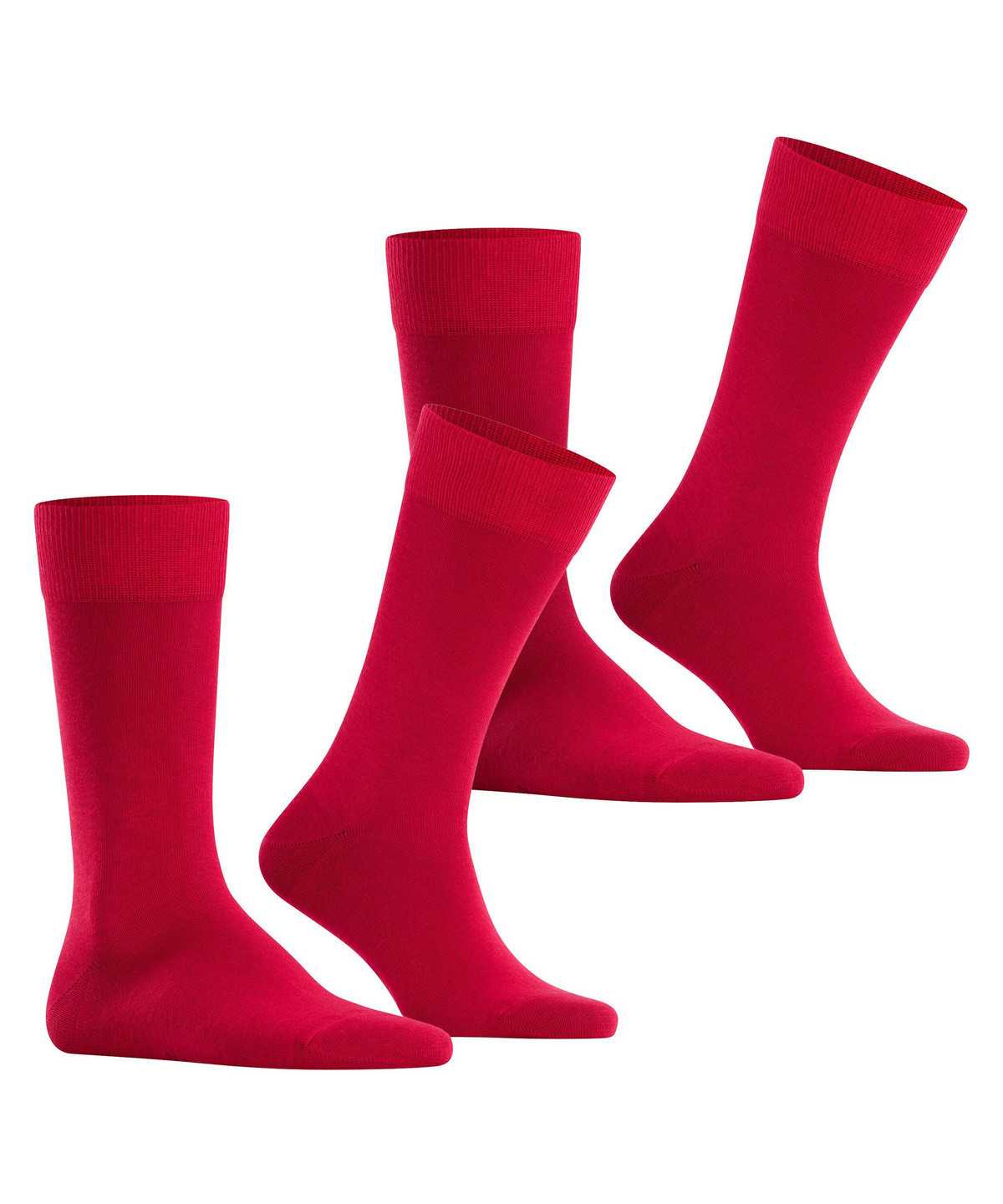 Falke Happy 2-Pack Socks Miesten Sukat Punainen | 74568NSAG