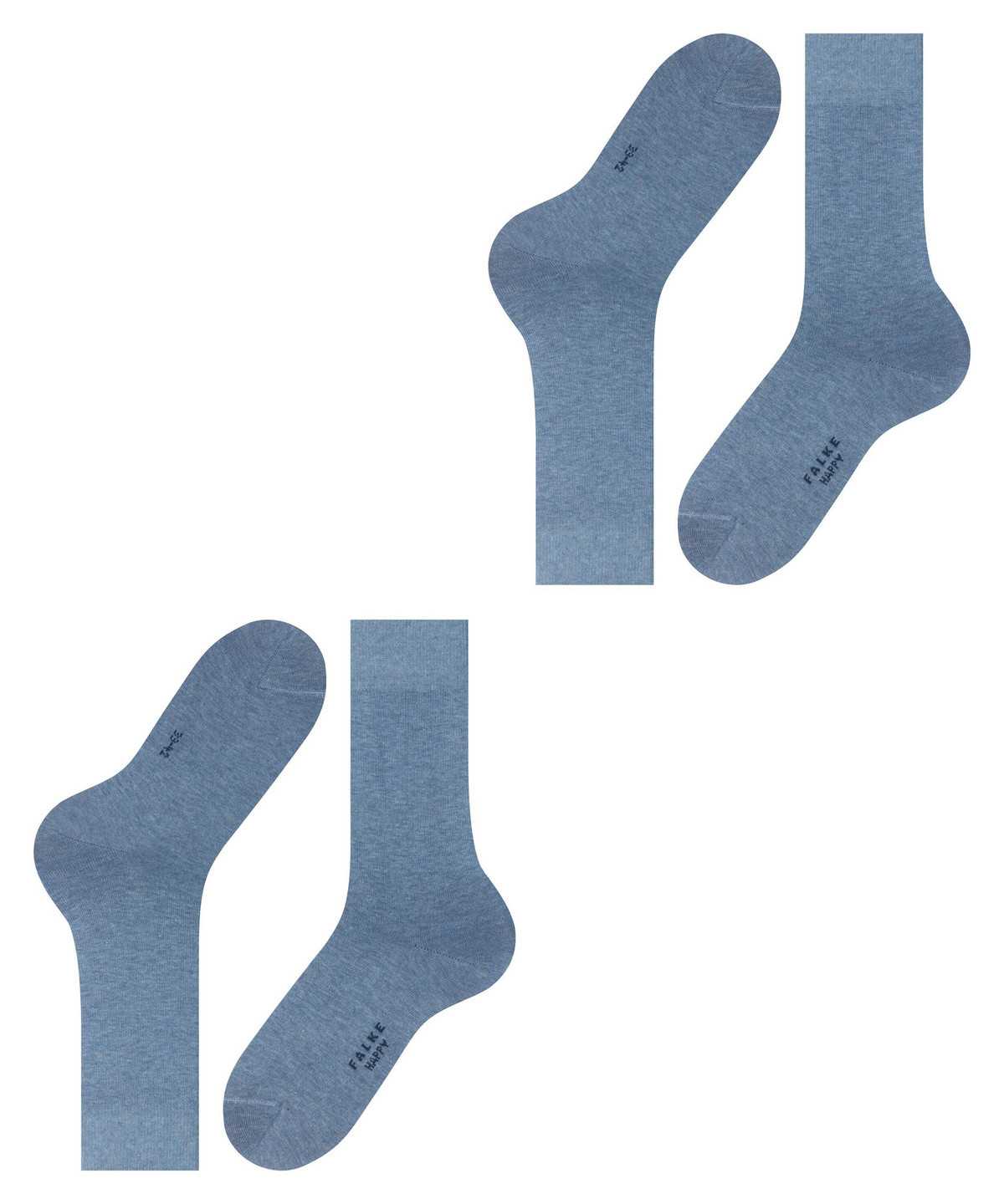 Falke Happy 2-Pack Socks Miesten Sukat Sininen | 72610WRYK