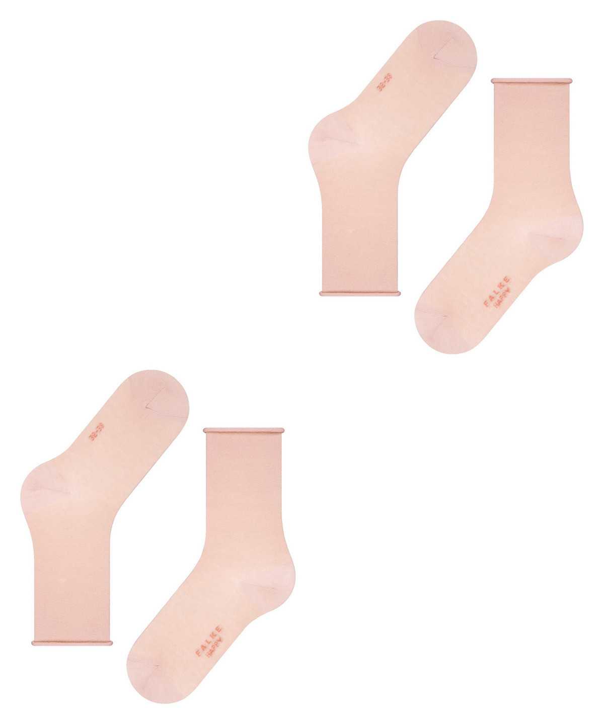 Falke Happy 2-Pack Socks Naisten Sukat Pinkki | 02318PUOR