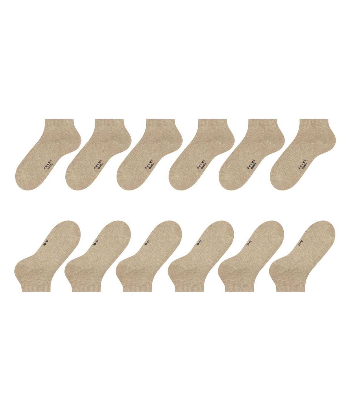 Falke Happy 6-Pack Sneaker socks Miesten Sukat Beige | 84316BQDR