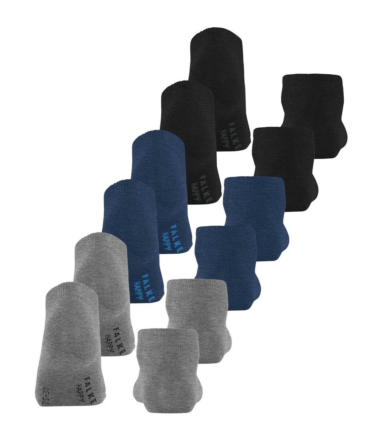 Falke Happy 6-Pack Sneaker socks Naisten Sukat Multicolored | 52608ERKX