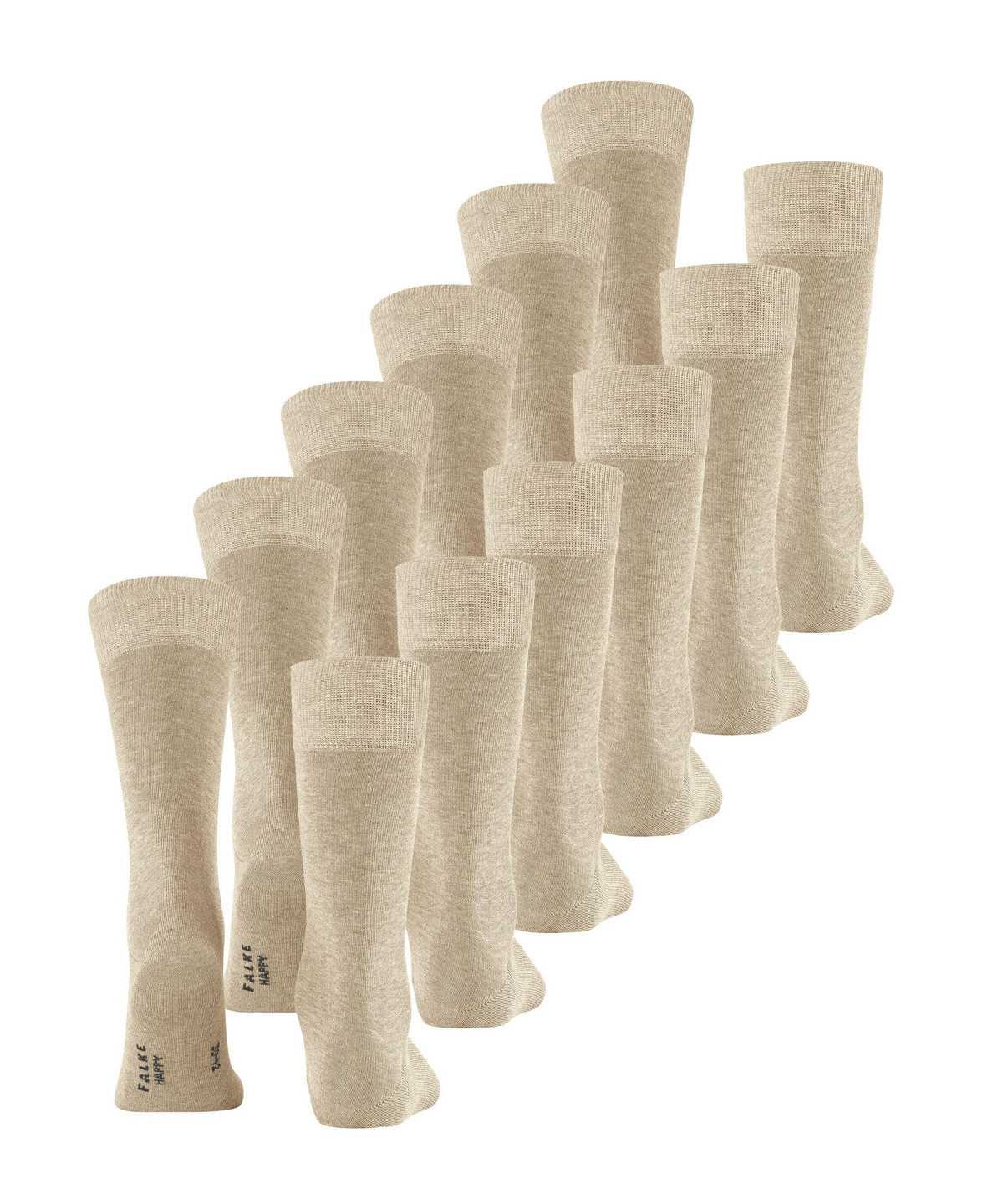 Falke Happy 6-Pack Socks Miesten Sukat Beige | 86234MFHU