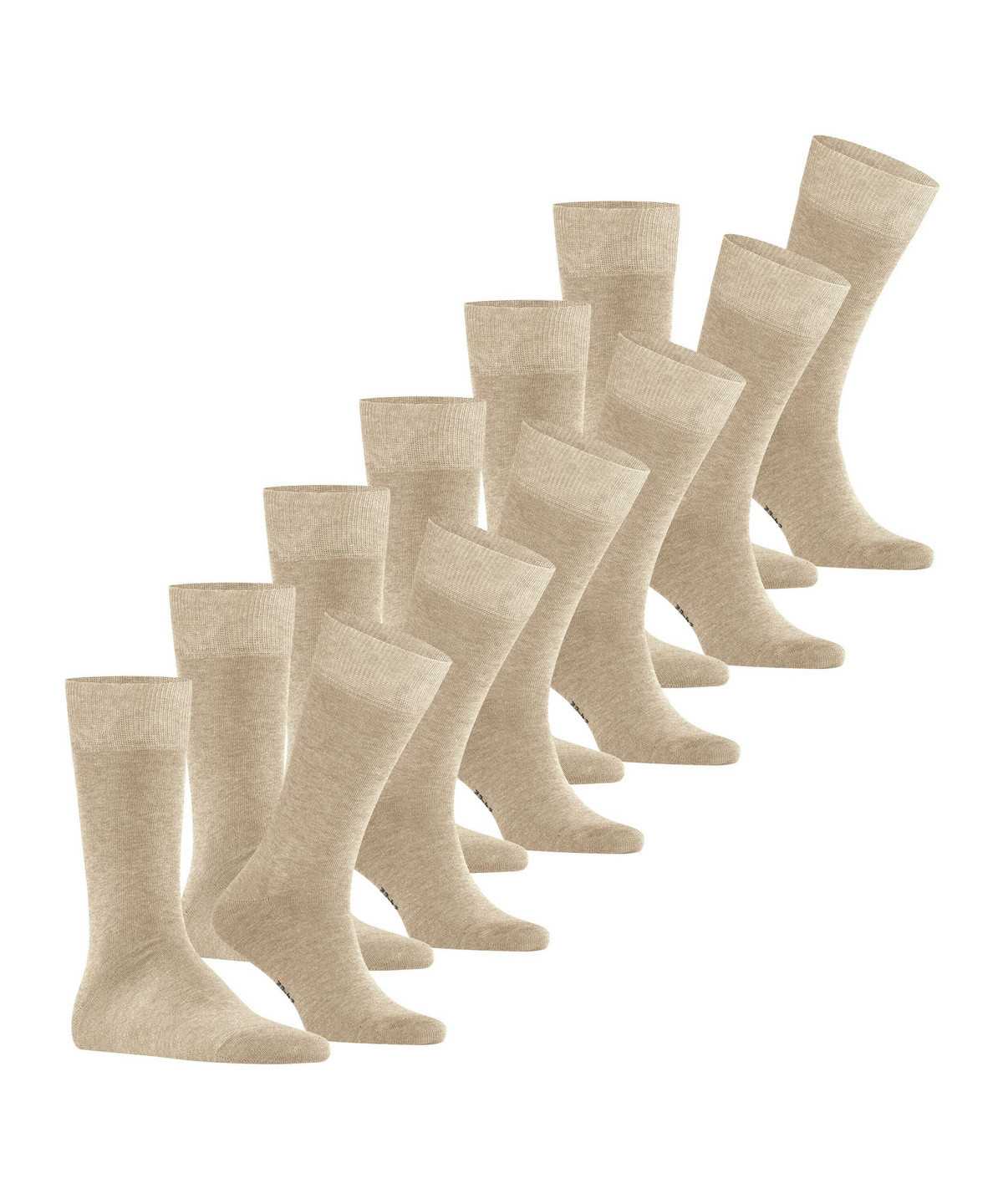 Falke Happy 6-Pack Socks Miesten Sukat Beige | 86234MFHU