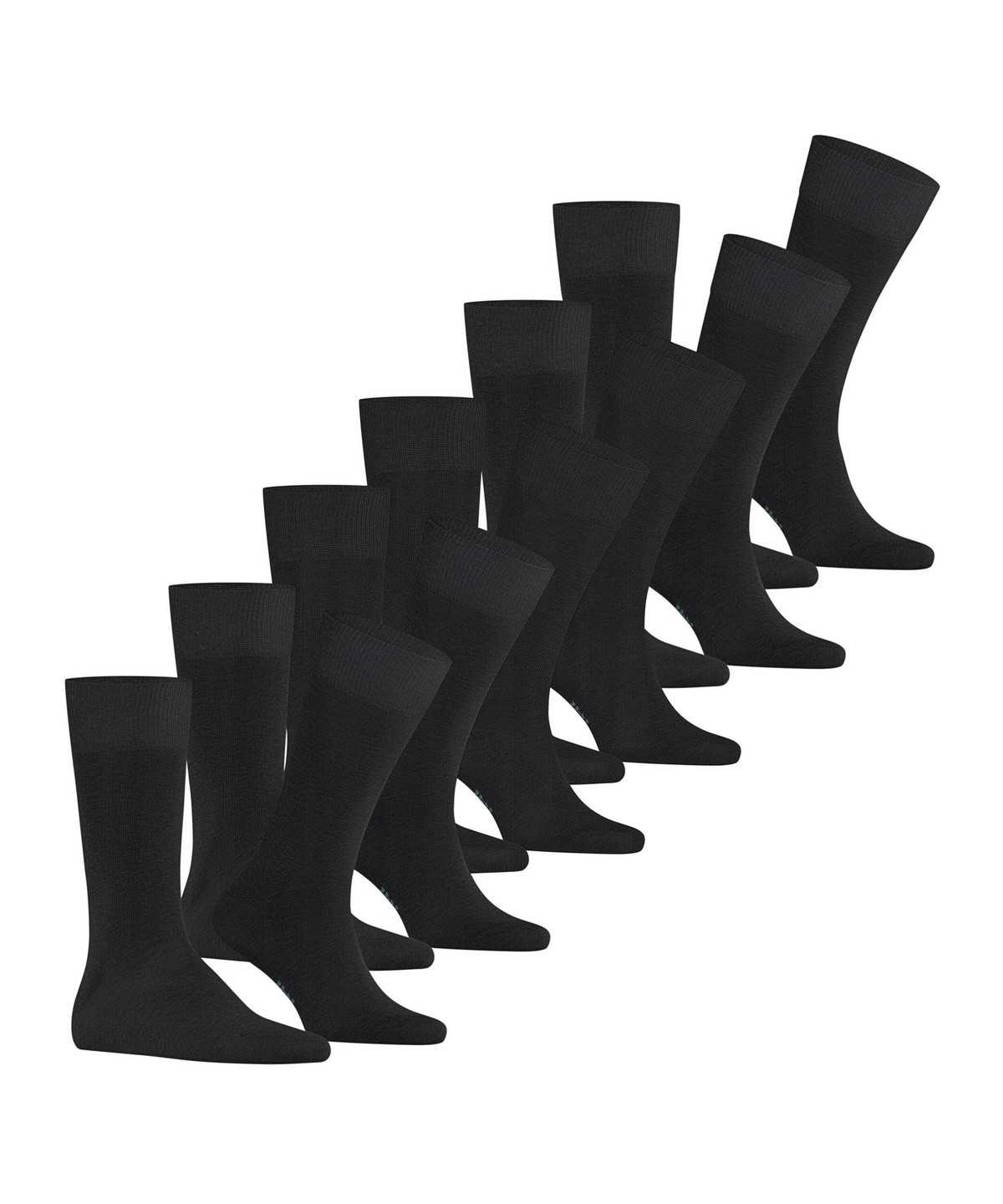 Falke Happy 6-Pack Socks Miesten Sukat Mustat | 32504DRNI