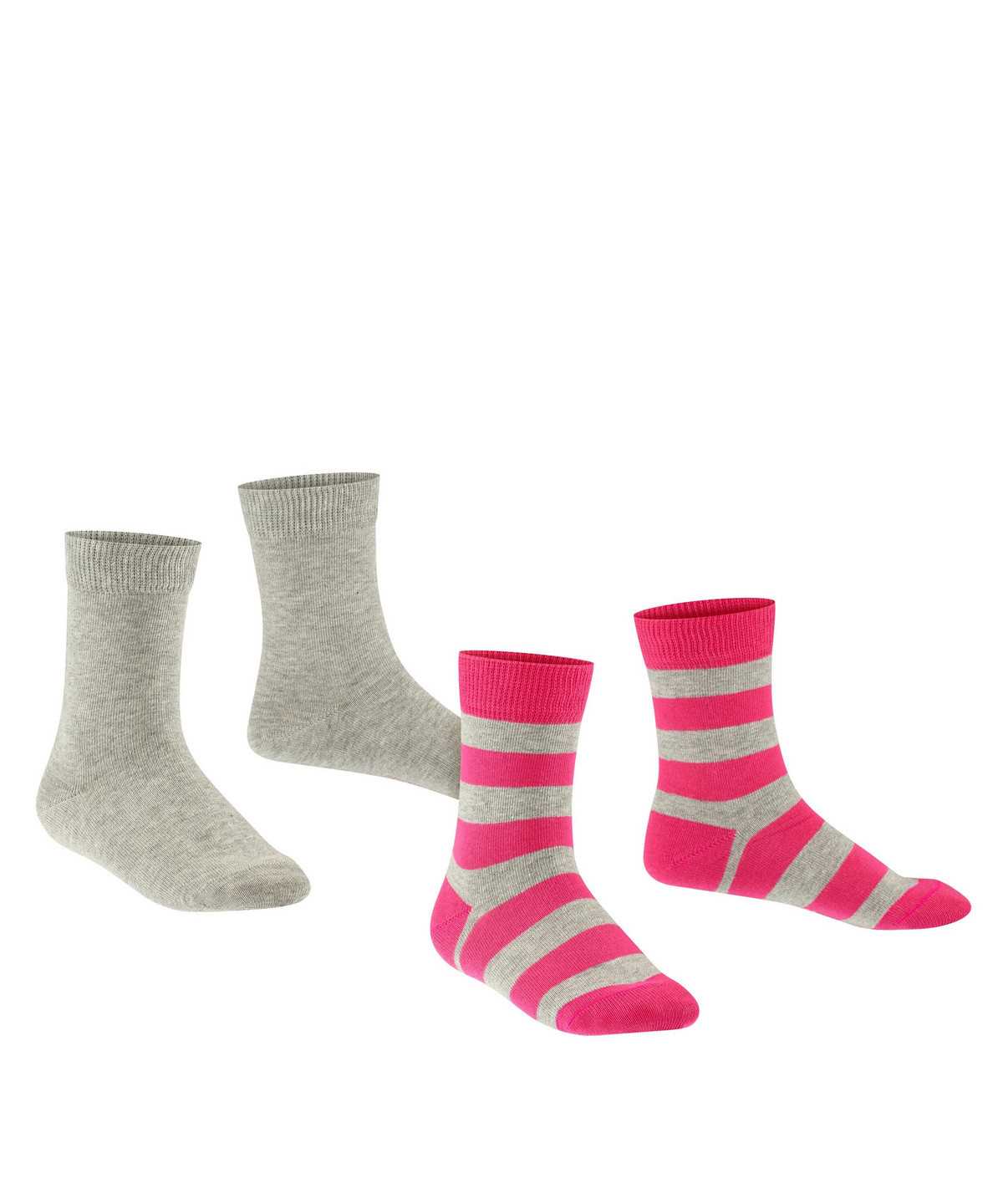 Falke Happy Stripe 2-Pack Socks Lasten Sukat Harmaat | 13968DVUP