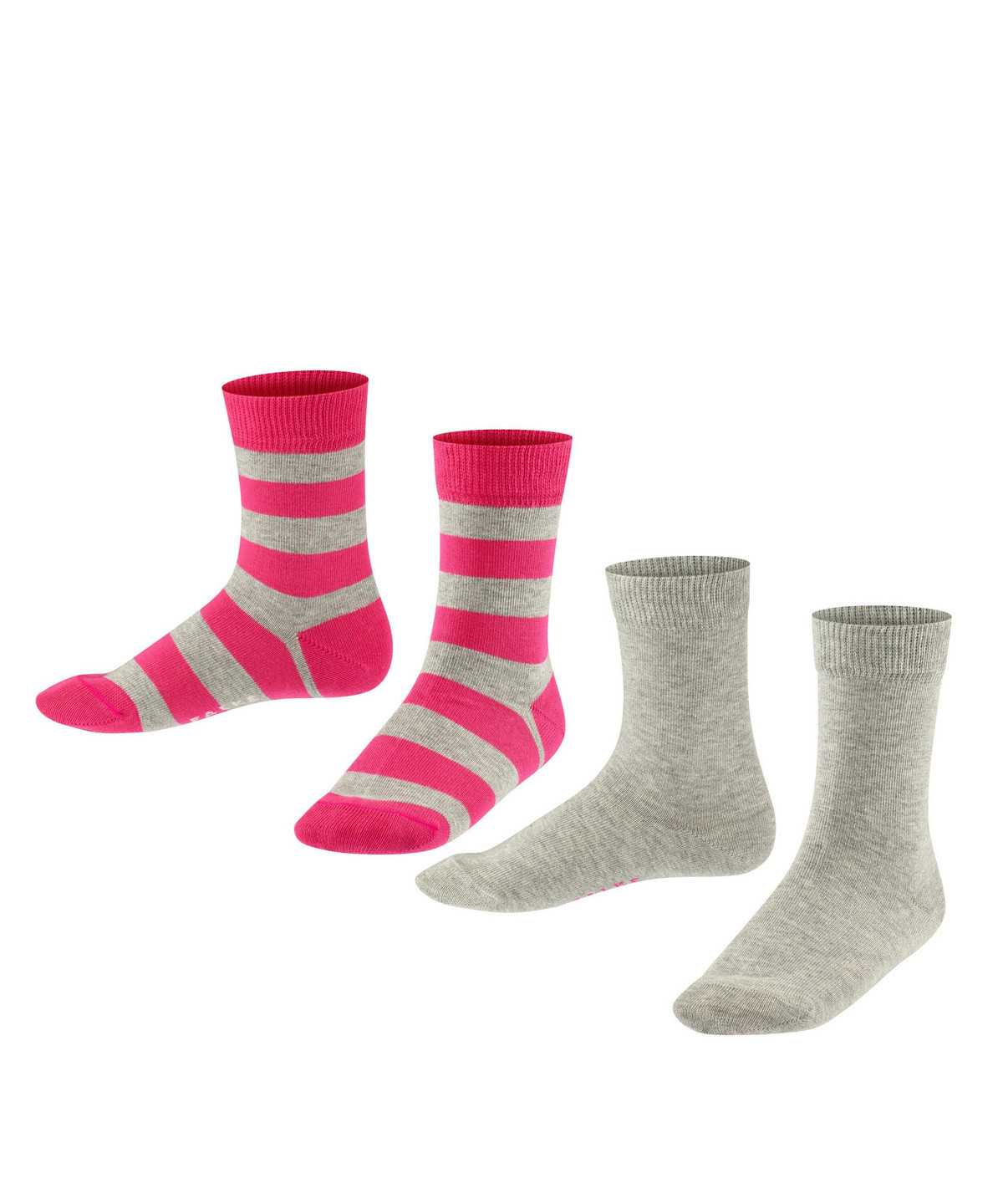 Falke Happy Stripe 2-Pack Socks Lasten Sukat Harmaat | 13968DVUP