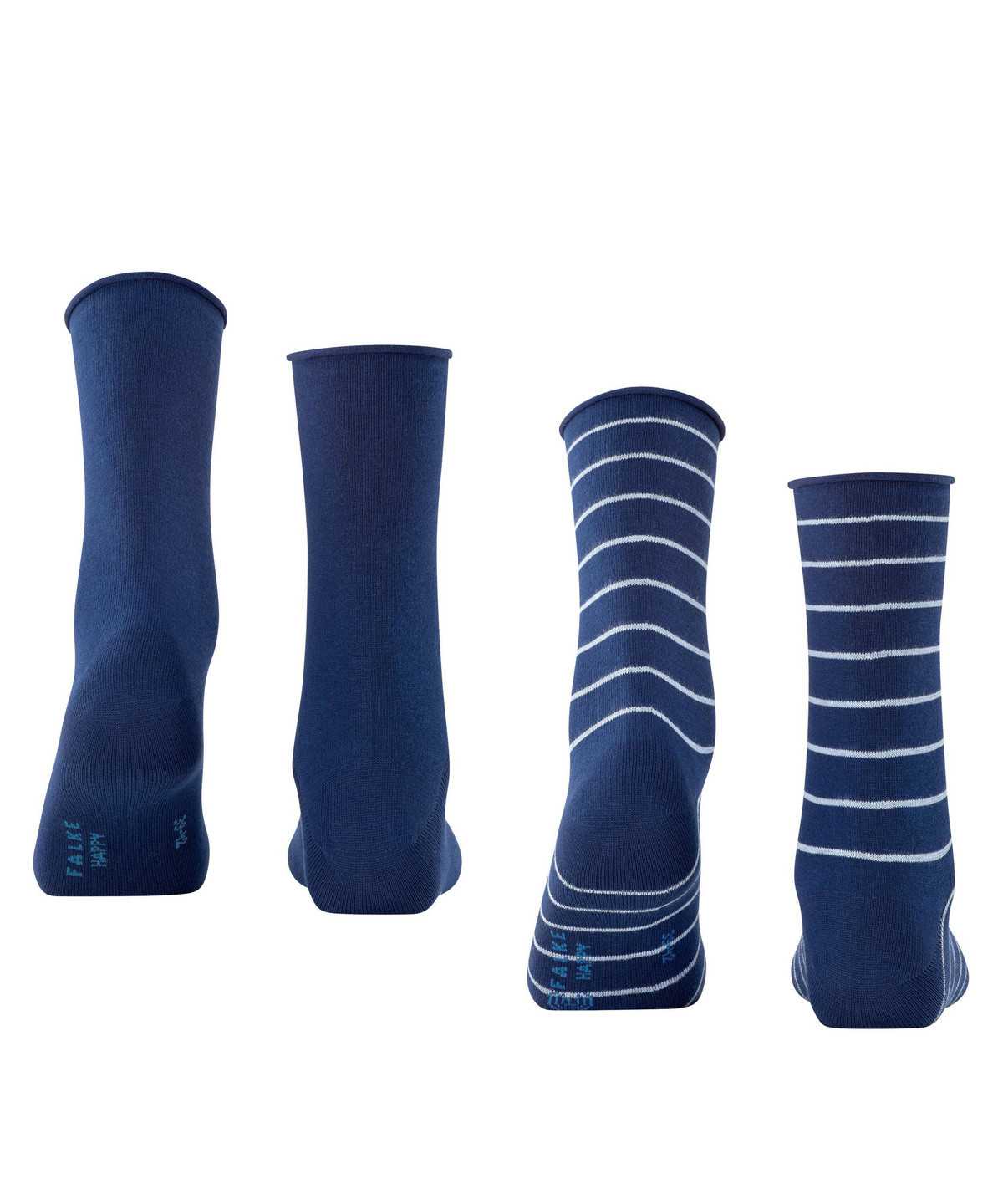 Falke Happy Stripe 2-Pack Socks Naisten Sukat Sininen | 60123DYVR