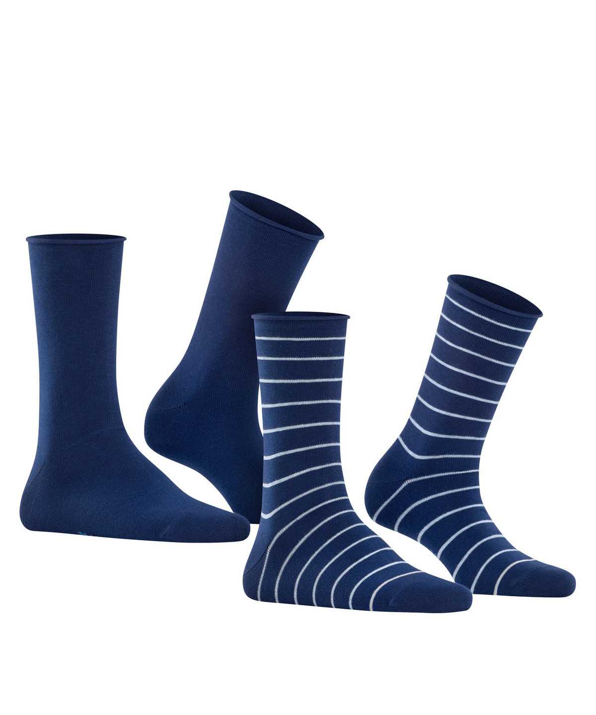 Falke Happy Stripe 2-Pack Socks Naisten Sukat Sininen | 60123DYVR