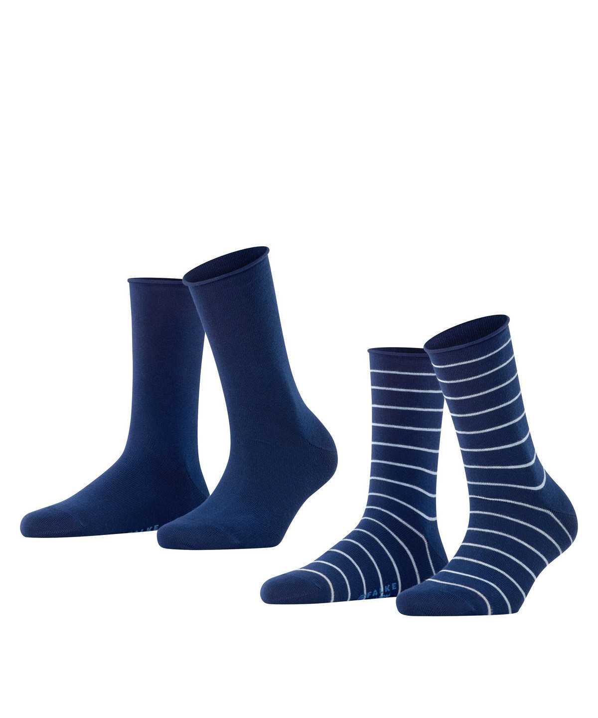 Falke Happy Stripe 2-Pack Socks Naisten Sukat Sininen | 60123DYVR