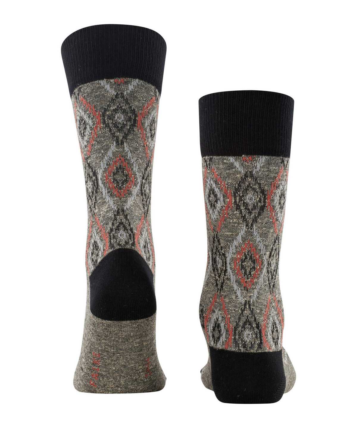 Falke Ikat Spell Socks Miesten Sukat Mustat | 04168KAUJ